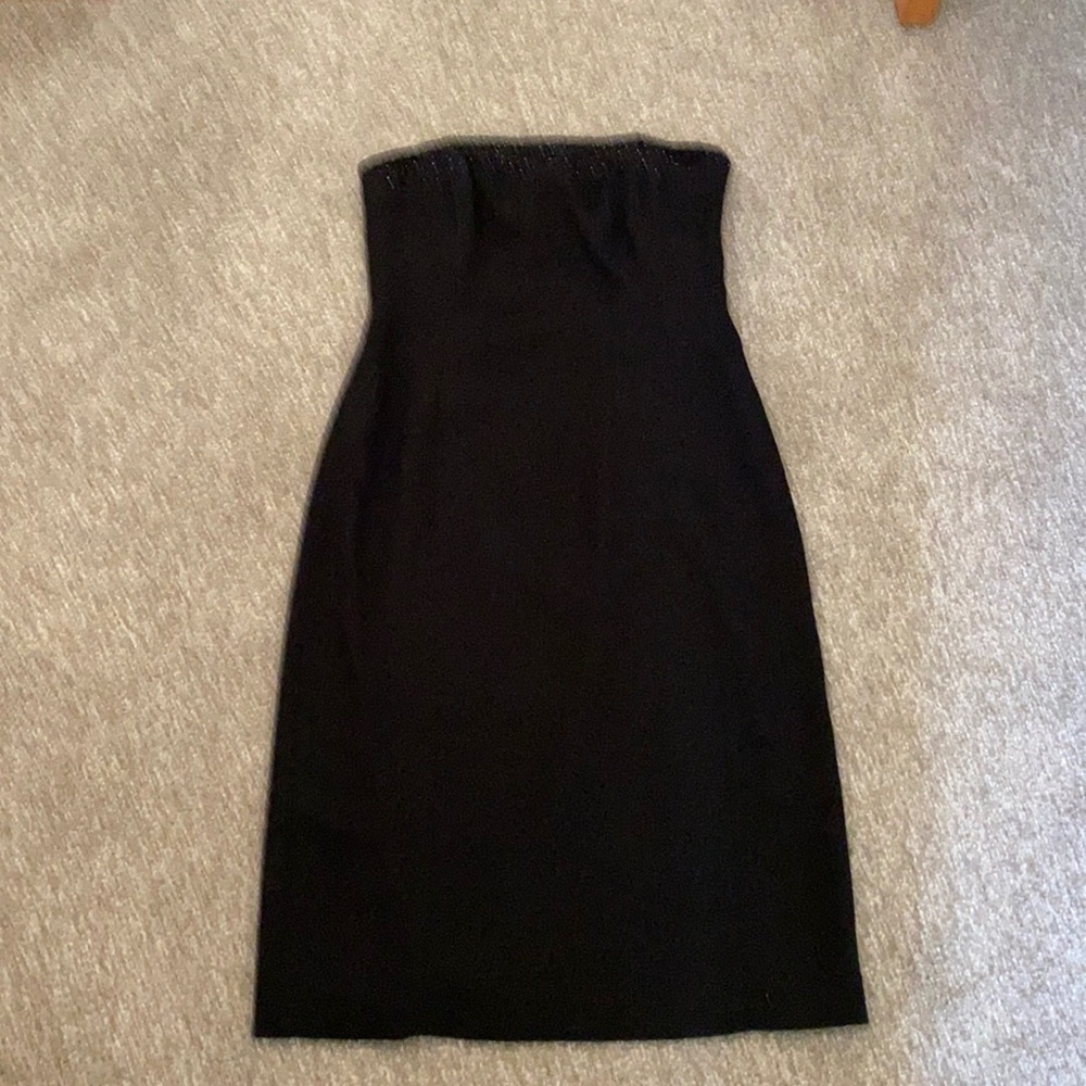 Georgiou Strapless black cocktail dress
